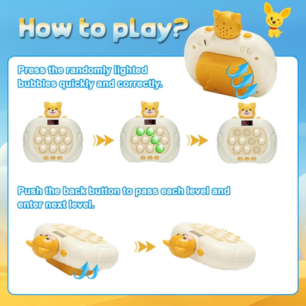 Pop-It Puzzle Game Fidget Toy (SG Seller) - Stress Relief & Fun